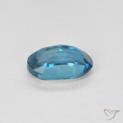 Topazio Blu London naturale da 0.62 ct, Ovale, VVS