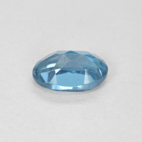 Topazio Blu London naturale da 0.59 ct, Ovale, VVS-VS