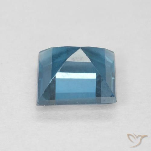 Topazio Blu London naturale da 0.67 ct, Quadrato, VVS-VS