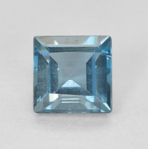Topazio Blu London naturale da 0.79 ct, Quadrato, VVS