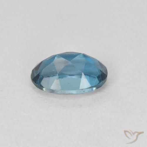 Topazio Blu London naturale da 0.64 ct, Ovale, VVS