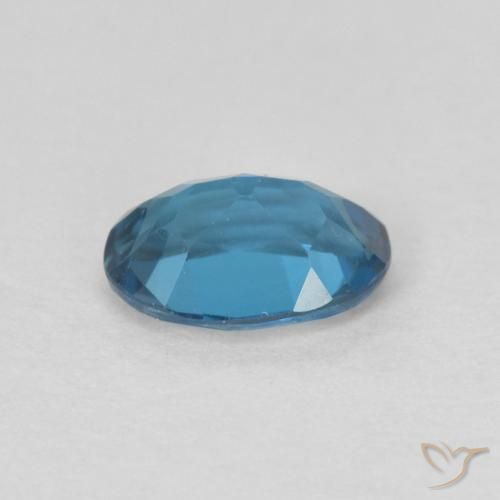 Topazio Blu London naturale da 0.82 ct, Ovale, VVS