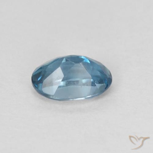 Topazio Blu London naturale da 0.70 ct, Ovale, VVS