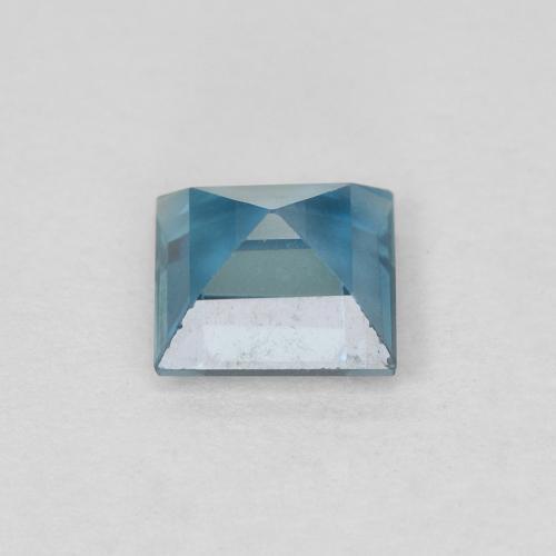 Topazio Blu London naturale da 0.76 ct, Quadrato, VVS-VS