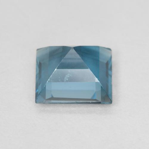 Topazio Blu London naturale da 0.70 ct, Quadrato, VVS