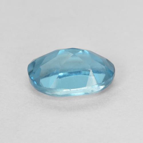 Topazio Blu London naturale da 0.64 ct, Ovale, VVS