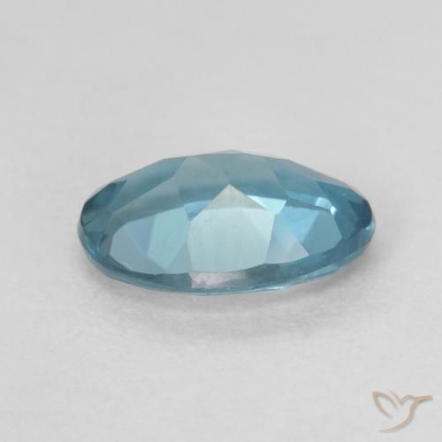 Topazio Blu London naturale da 0.71 ct, Ovale, VVS
