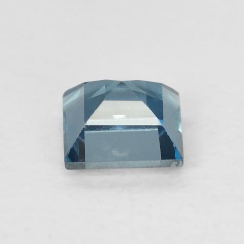 Topazio Blu London naturale da 0.76 ct, Quadrato, VVS-VS
