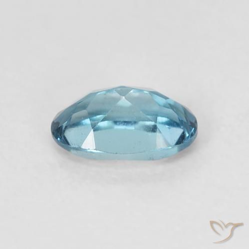 Topazio Blu London naturale da 0.58 ct, Ovale, VVS