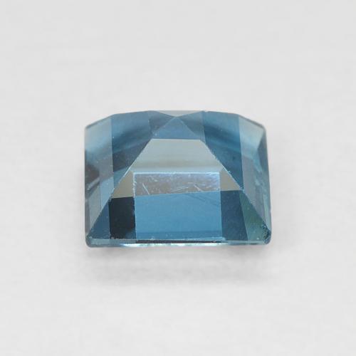 Topazio Blu London naturale da 0.77 ct, Quadrato, VVS-VS