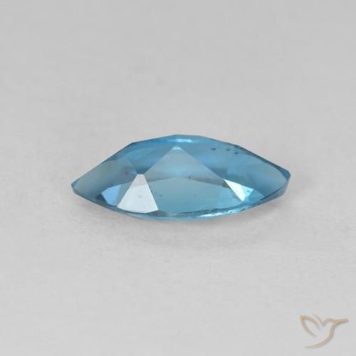 Topazio Blu London naturale da 1.25 ct, Taglio marquise, VS