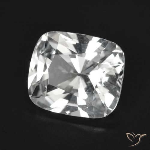Topazio Bianco trasparente naturale da 3.81 ct, Cuscino, VVS-VS
