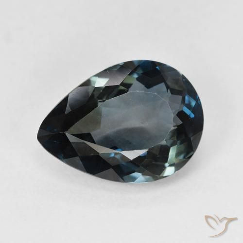 4.54ct Naturale Blu notte Topazio, Forma a pera, VVS