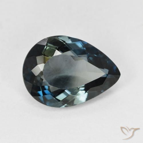Topazio Blu notte naturale da 4.54 ct, Forma a pera, VVS