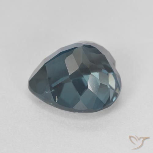 Topazio Blu London naturale da 4.55 ct, Cuore, VVS-VS