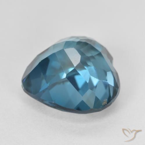Topazio Blu London naturale da 5.23 ct, Cuore, VS