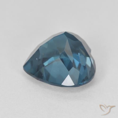 Topazio Blu London naturale da 3.77 ct, Cuore, VVS-VS