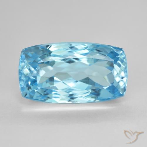 14.65ct Naturale Blu svizzero Topazio, Cuscino, VVS