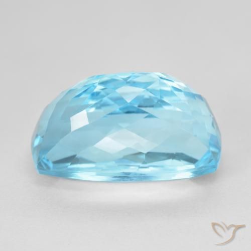 Topazio Blu svizzero naturale da 14.65 ct, Cuscino, VVS