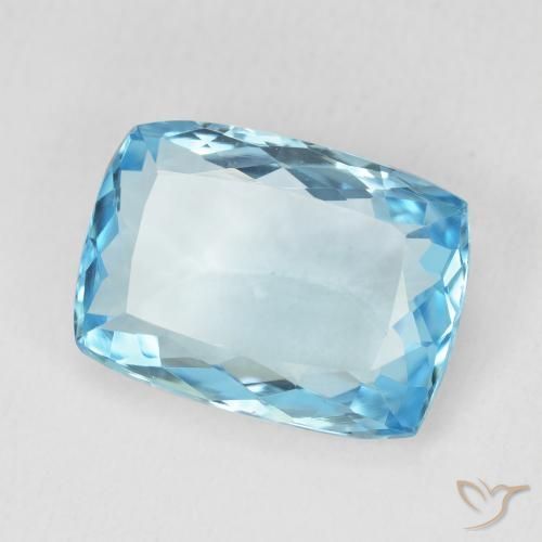 Topazio Blu svizzero naturale da 9.61 ct, Cuscino, VVS