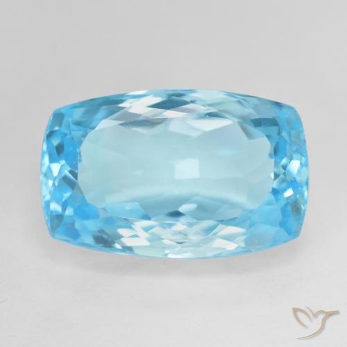 16.97ct Naturale Blu svizzero Topazio, Cuscino, VVS-VS