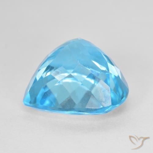 Topazio Blu svizzero naturale da 12.90 ct, Forma a pera, VS