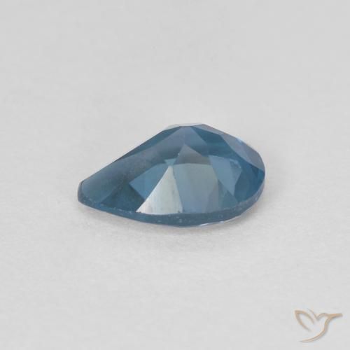 Topazio Blu London naturale da 0.82 ct, Forma a pera, VVS