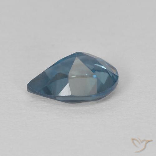 Topazio Blu London naturale da 0.87 ct, Forma a pera, VS