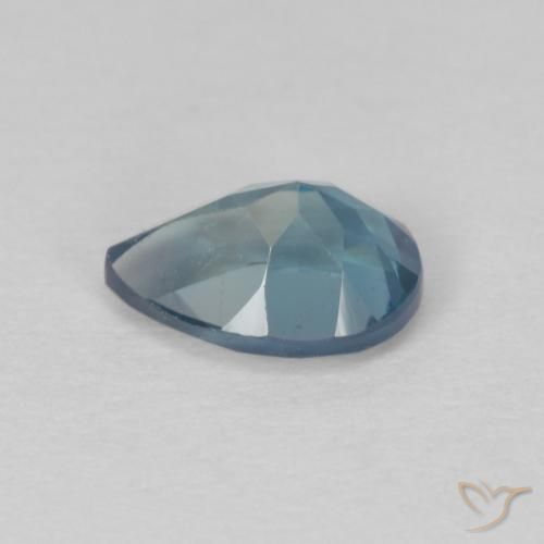 Topazio Blu London naturale da 0.85 ct, Forma a pera, VS