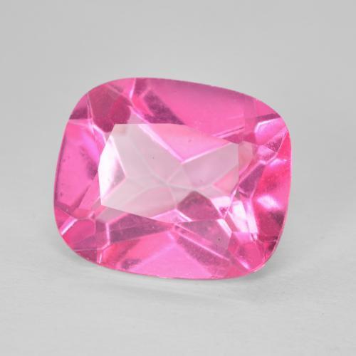 Topazio Medium Dark-Pink naturale da 6.41 ct, Cuscino, VVS