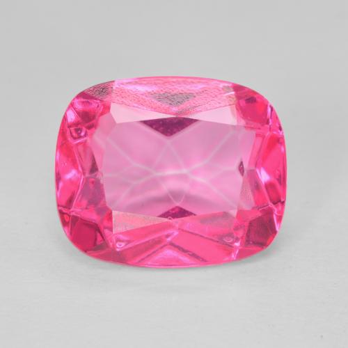 Topazio Magenta intenso naturale da 6.31 ct, Cuscino, VVS