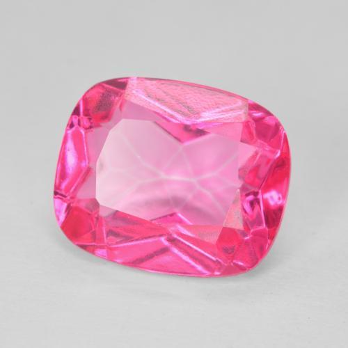 Topazio Magenta intenso naturale da 6.31 ct, Cuscino, VVS
