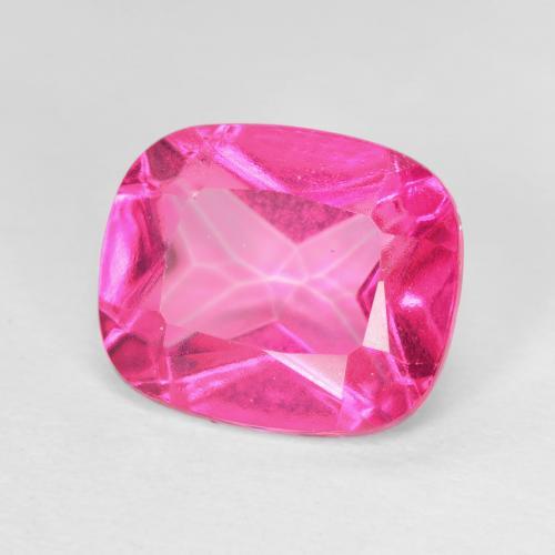 Topazio Magenta intenso naturale da 6.22 ct, Cuscino, VVS-VS