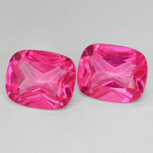 Gemme di Topazio Magenta intenso naturale da 12.72 ct, Cuscino, VVS