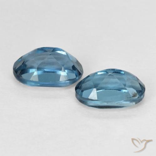 Gemme di Topazio Blu London naturale da 1.38 ct, Ovale, VVS
