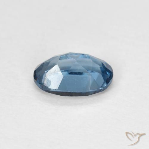 Topazio Blu London naturale da 0.62 ct, Ovale, VS