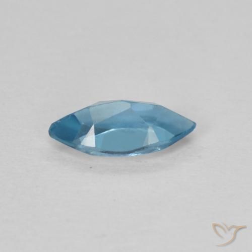 Topazio Blu London naturale da 0.65 ct, Taglio marquise, VS