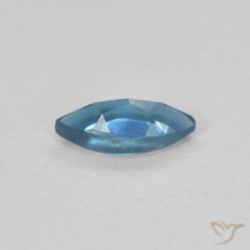 Topazio Blu London naturale da 0.46 ct, Taglio marquise, VS