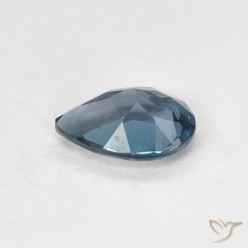 Topazio Blu London naturale da 0.79 ct, Forma a pera, VVS-VS