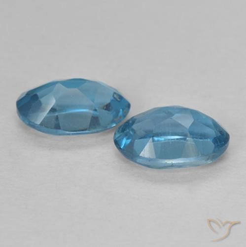 Gemme di Topazio Blu London naturale da 1.12 ct, Ovale, VVS-VS
