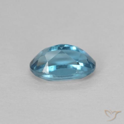 Topazio Blu London naturale da 0.64 ct, Ovale, VVS