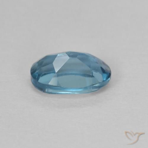 Topazio Blu London naturale da 0.67 ct, Ovale, VVS