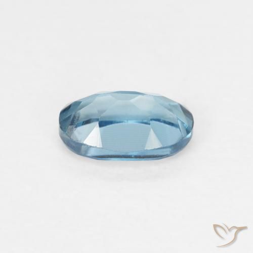 Topazio Blu London naturale da 0.59 ct, Ovale, VVS