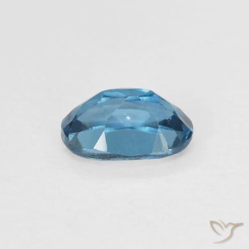 Topazio Blu London naturale da 0.64 ct, Ovale, VS