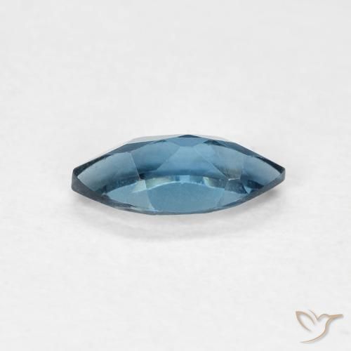 Topazio naturale blu da 0,47 ct, marchesa, VVS