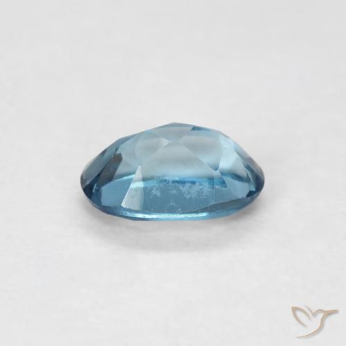 Topazio Blu London naturale da 0.57 ct, Ovale, VVS