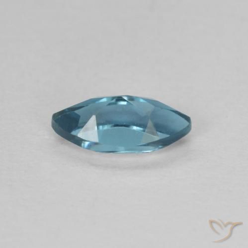 Topazio Blu London naturale da 0.47 ct, Taglio marquise, VVS