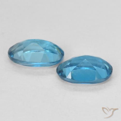 Gemme di Topazio Blu London naturale da 1.12 ct, Ovale, VVS-VS