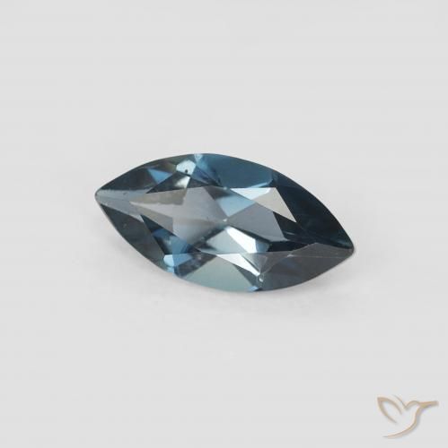 Topazio Blu London naturale da 0.63 ct, Taglio marquise, VVS-VS