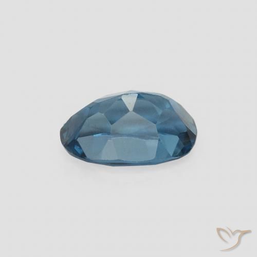 Topazio Blu London naturale da 0.61 ct, Ovale, VVS-VS